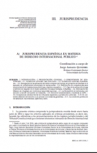 Jurisprudencia española en materia de Derecho internacional público